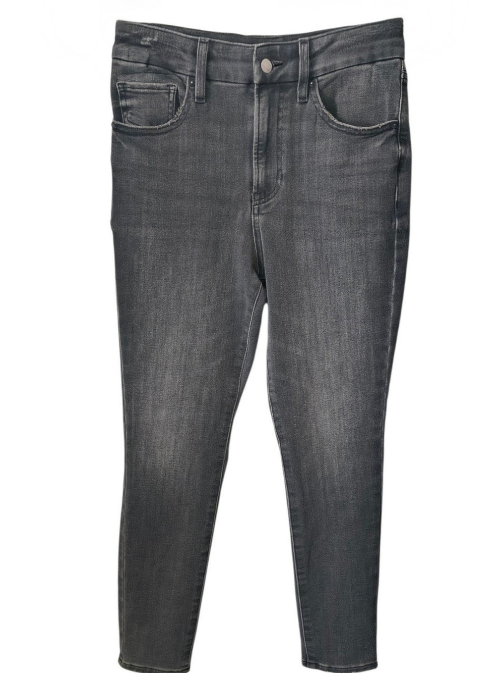 Express Women’s Black Gray Wash Skinny Jeans Size 0 Short High Rise Stretch
